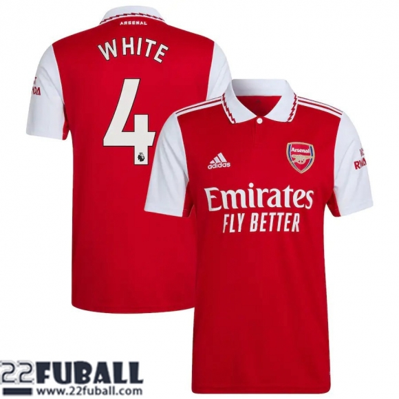 Fussball Trikots Arsenal Heimtrikot Herren 22 23 White 4