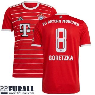 Fussball Trikots Bayern Munchen Heimtrikot Herren 22 23 Goretzka 8