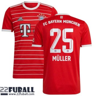 Fussball Trikots Bayern Munchen Heimtrikot Herren 22 23 Müller 25