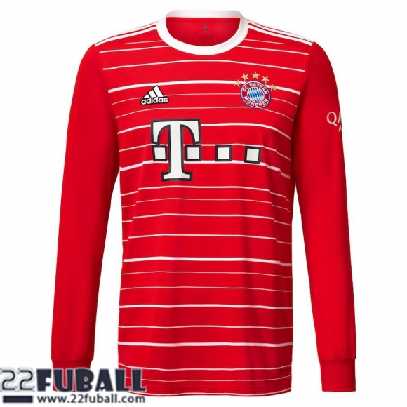 Fussball Trikots Langarm Bayern Munchen Heimtrikot Herren 22 23