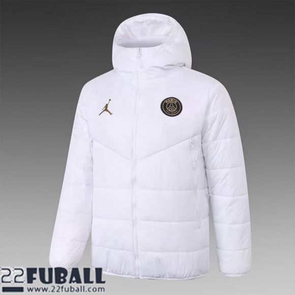 Daunenjacke PSG Paris Weiß Herren 22 23 DD88