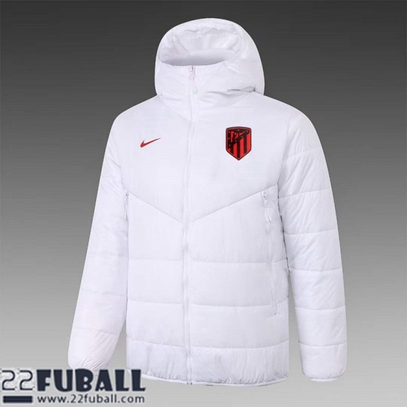 Daunenjacke Atletico Madrid Weiß Herren 22 23 DD118