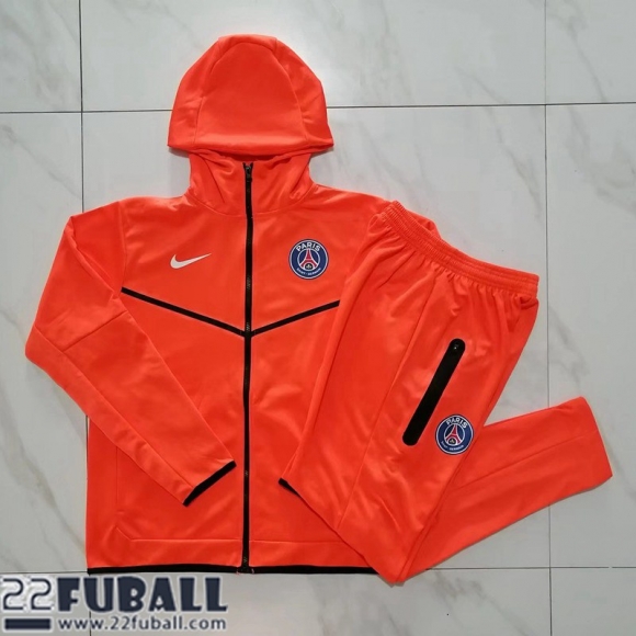 Sweatjacke - Kapuzen PSG orange Herren 22 23 JK424