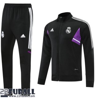 Sweatjacke Real Madrid Schwarz Herren 22 23 JK445