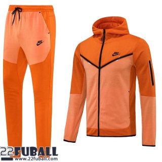 Sweatjacke - Kapuzen Sport orange Herren 22 23 JK447