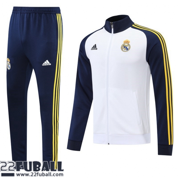 Sweatjacke Real Madrid Weiß Herren 22 23 JK453