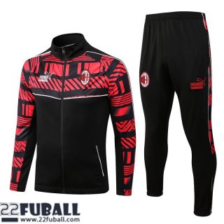 Sweatjacke AC Milan Noir-Rouge Herren 22 23 JK481