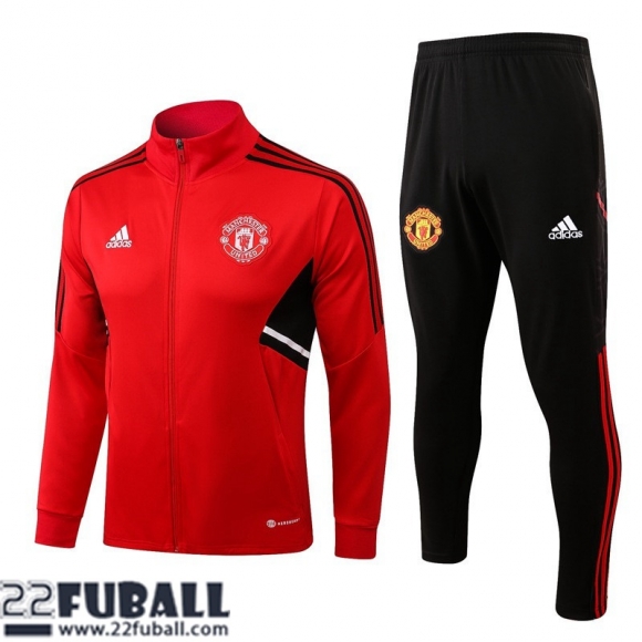 Sweatjacke Manchester United Rouge Herren 22 23 JK483