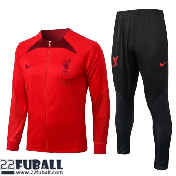 Sweatjacke Liverpool Rouge Herren 22 23 JK495