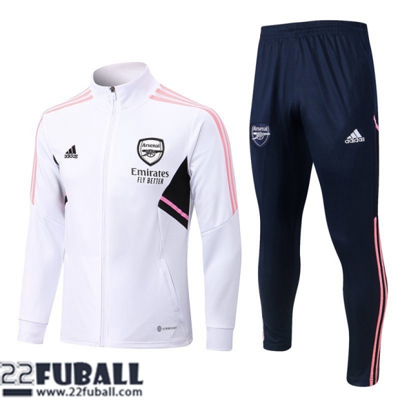 Sweatjacke Arsenal Weiß Herren 22 23 JK527