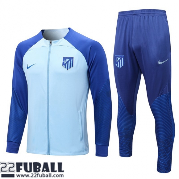 Sweatjacke Atletico Madrid blau klar Herren 22 23 JK529