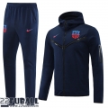 Sweatjacke - Kapuzen Barcelona blau Herren 22 23 JK552