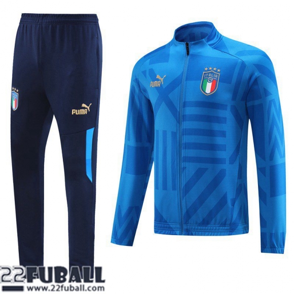 Sweatjacke Italien Blau Herren 22 23 JK583