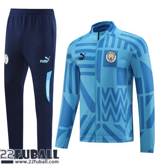 Sweatjacke Manchester City Blau Herren 22 23 JK588