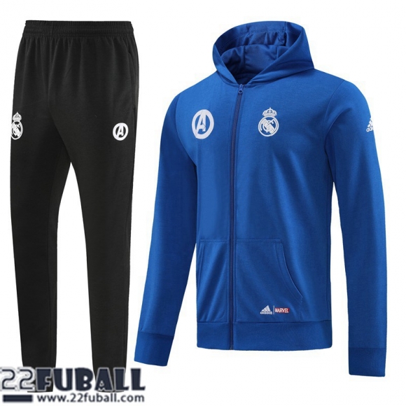 Sweatjacke Real Madrid Blau Herren 22 23 JK600