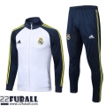 Sweatjacke Real Madrid Weiss Herren 22 23 JK602