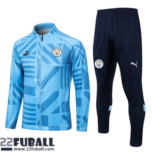 Sweatjacke Manchester City Himmelblau Herren 22 23 JK613