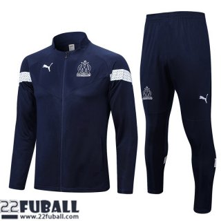 Sweatjacke Olympique Marseille Navy blau Herren 22 23 JK623