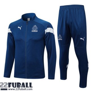 Sweatjacke Olympique Marseille Navy blau Herren 22 23 JK624