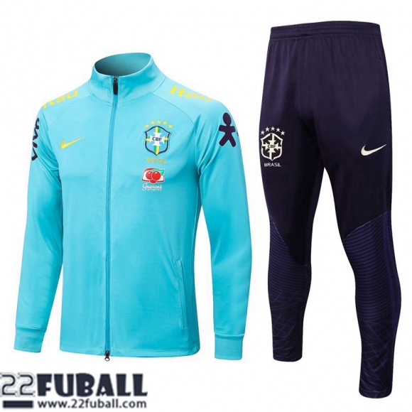 Sweatjacke Brasilien Blau Herren 22 23 JK635