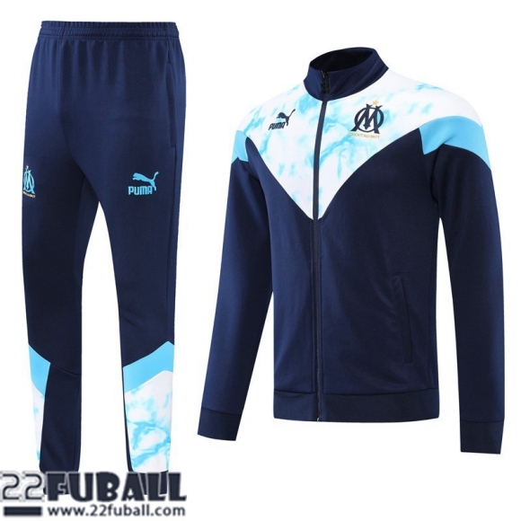 Sweatjacke Olympique Marseille Blau Herren 22 23 JK392