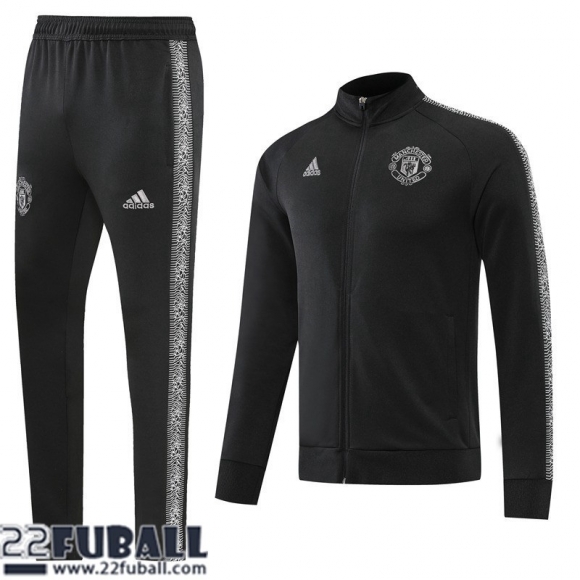 Sweatjacke Manchester United Schwarz Herren 22 23 JK397