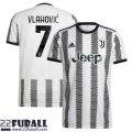 Fussball Trikots Juventus Heimtrikot Herren 22 23 Vlahovic 7