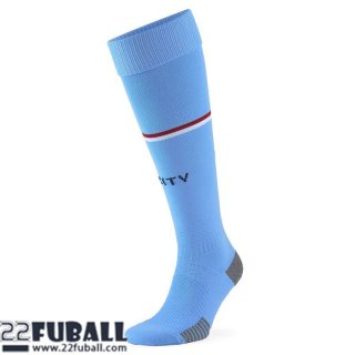 Fussball Socken Manchester City Heimtrikot Herren 22 23