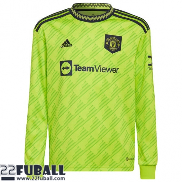 Fussball Trikots Manchester United Ausweichtrikot Herren Langarm 22 23