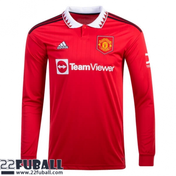 Fussball Trikots Manchester United Heimtrikot Herren Langarm 22 23