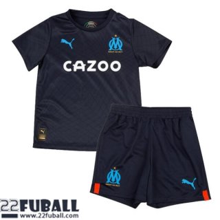 Fussball Trikots Olympique Marseille Auswärtstrikot Kinder 22 23