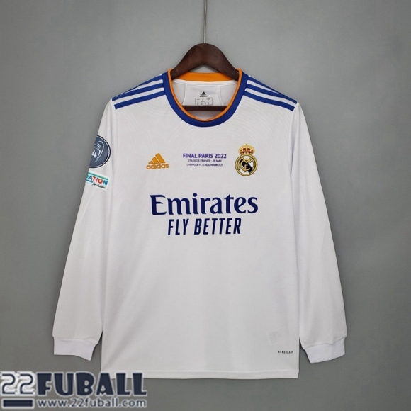 Fussball Trikots Real Madrid Heimtrikot Herren Langarm 21 22 KL07