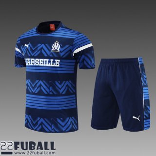 T-Shirt Olympique Marseille Blau Herren 22 23 PL446