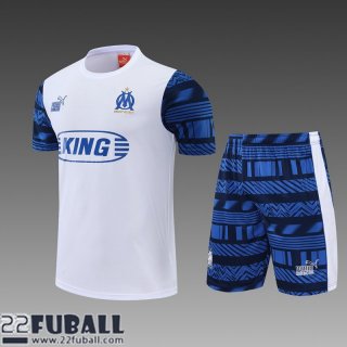T-Shirt Olympique Marseille Weiss Herren 22 23 PL447