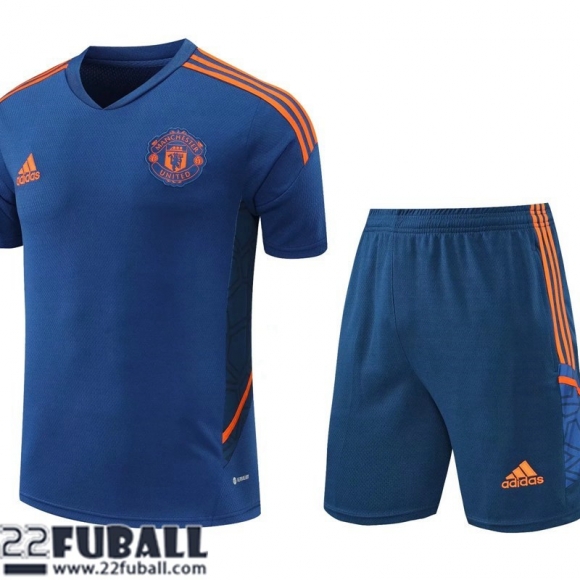 T-Shirt Manchester United Blau Herren 22 23 PL469