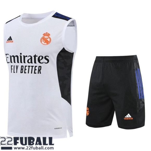 Ohne Ärmel Real Madrid Weiss Herren 22 23 PL483