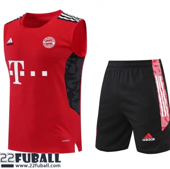 Ohne Ärmel Bayern Munchen Rot Herren 22 23 PL485