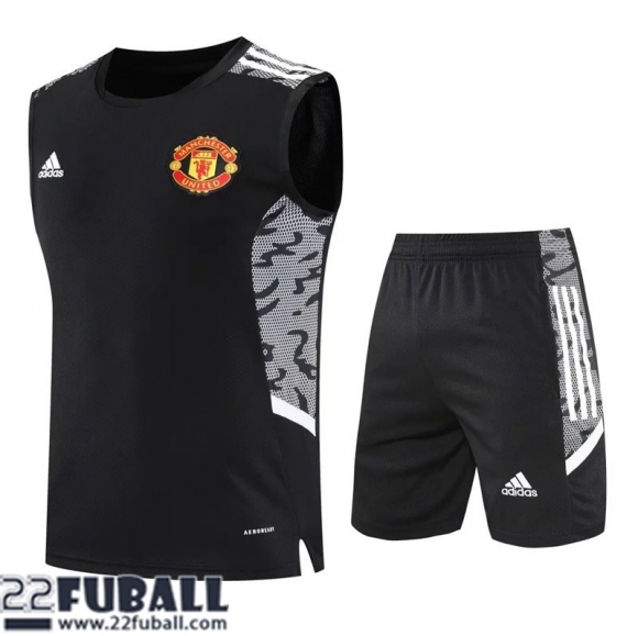 Ohne Ärmel Manchester United Schwarz Herren 22 23 PL493