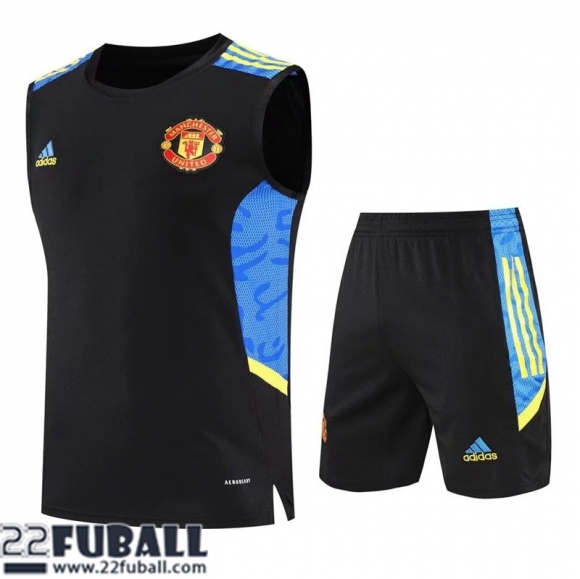 Ohne Ärmel Manchester United Schwarz Herren 22 23 PL495