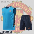 Ohne Ärmel Manchester United Blau Herren 22 23 PL505