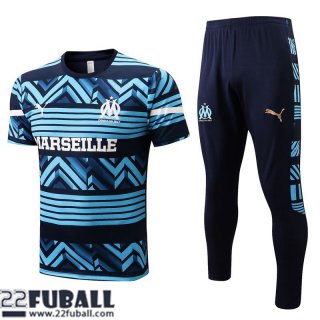 T-Shirt Olympique Marseille Blau Herren 22 23 PL521