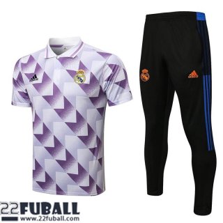 T-Shirt Real Madrid weiß lila Herren 22 23 PL545
