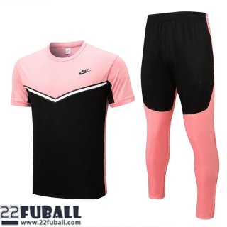 T-Shirt Sport schwarz rosa Herren 22 23 PL553