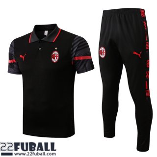 T-Shirt AC Milan Schwarz Herren 22 23 PL573