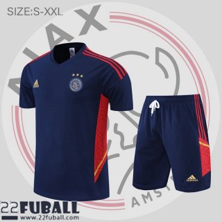T-Shirt Ajax Blau Herren 22 23 PL582