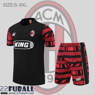 T-Shirt AC Milan Schwarz Herren 22 23 PL586