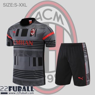 T-Shirt AC Milan grau Herren 22 23 PL588