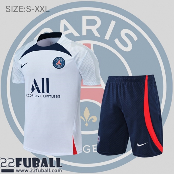 T-Shirt PSG Weiss Herren 22 23 PL597