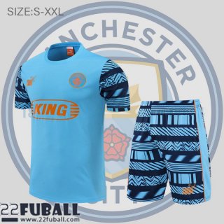 T-Shirt Manchester City Blau Herren 22 23 PL599