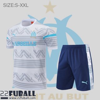 T-Shirt Olympique Marseille Weiss Herren 22 23 PL600